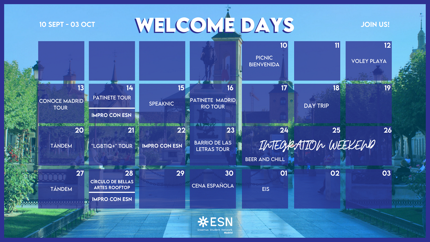 Calendario de actividades